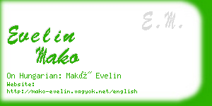 evelin mako business card